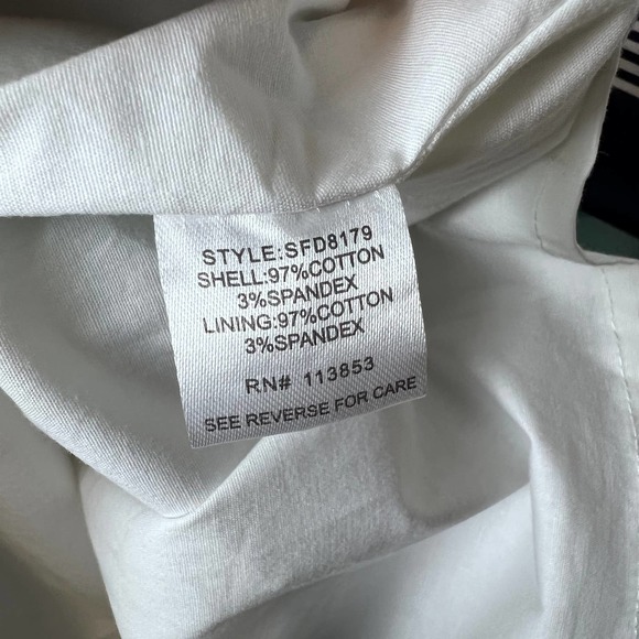 41 Hawthorn Size S Stripe Sleeveless Knee Dress Tie Waist Fit & Flare Lined NWT - Picture 15 of 16